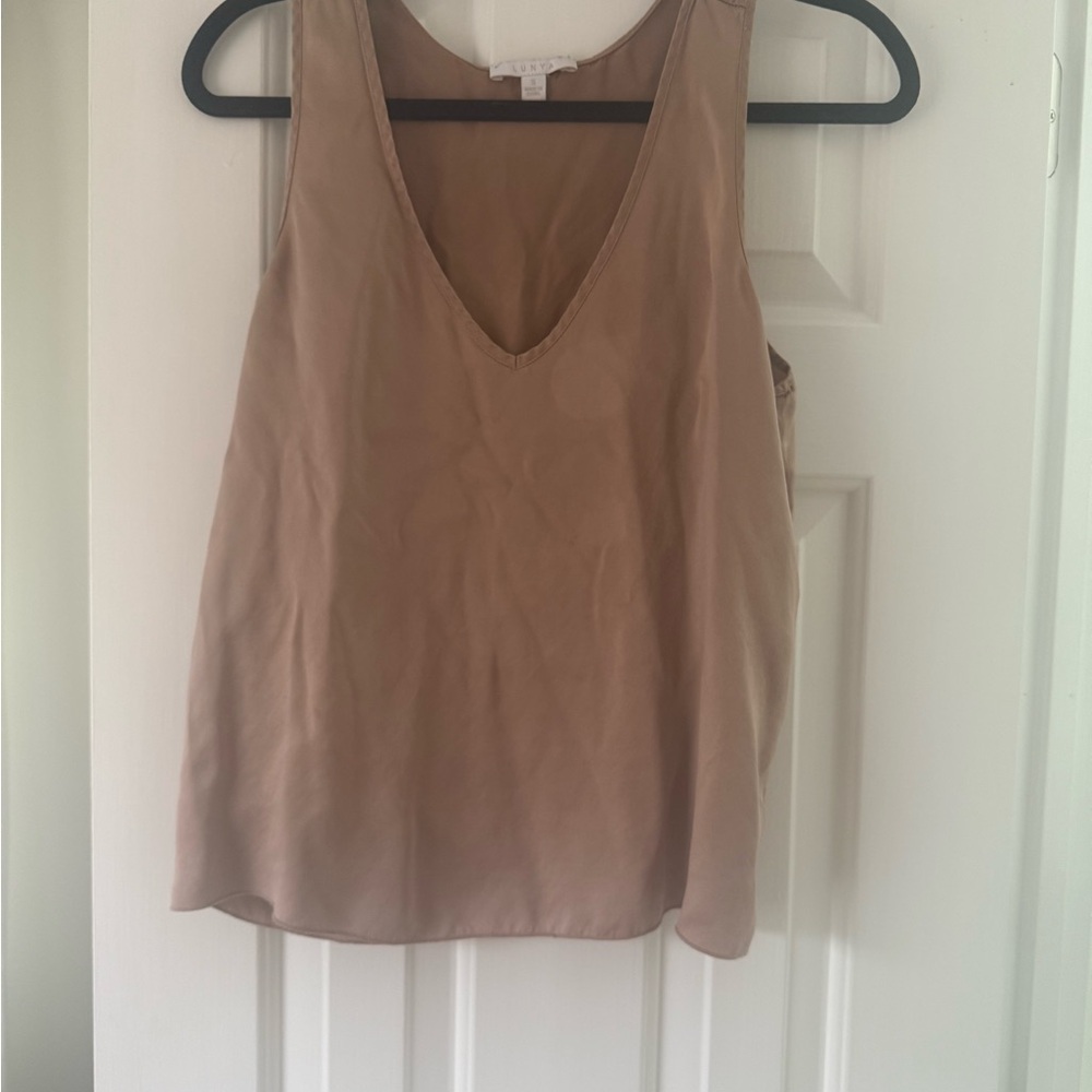 Lunya Classic Beige Tank Top